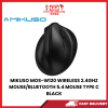 MIKUSO MOS-W120 WIRELESS 2.4GHZ MOUSE/BLUETOOTH 5.4 MOUSE TYPE C BLACK [SBN:YES NILAI:NO MELAKA:NO HPS:NO]