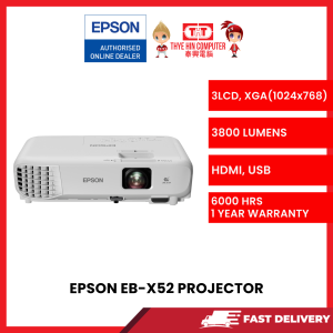 EPSON EB-X52 PROJECTOR [SBN:YES NILAI:NO MELAKA:NO HPS:NO]