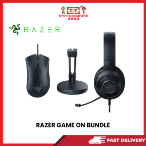 RAZER GAME ON BUNDLE -DEATHADDER ESSENTIAL (BLACK)+ KRAKEN X LITE + MOUSE BUNGEE(V3 CHROMA) [SBN:YES NILAI:NO MELAKA:NO HPS:NO]