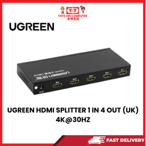 UGREEN HDMI SPLITTER 1 IN 4 OUT (UK) 4K@30HZ [SBN:YES NILAI:NO MELAKA:NO HPS:NO]
