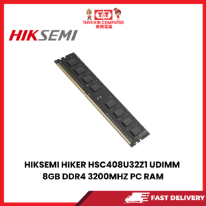 HIKSEMI HIKER HSC408U32Z1 UDIMM 8GB DDR4 3200MHZ PC RAM [SBN:YES NILAI:NO MELAKA:NO HPS:NO]