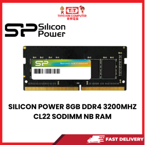 SILICON POWER 8GB DDR4 3200MHZ CL22 SODIMM NB RAM [SBN:YES NILAI:NO MELAKA:NO HPS:NO]