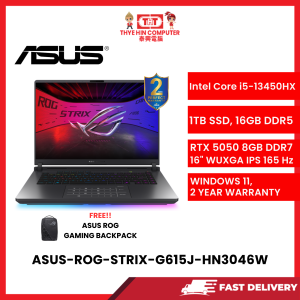 ASUS-ROG-STRIX-G615J-HN3046W,INTELCOREI5-13450HX,16GBR5,1TBSSD,RTX50508GBR7,16''WUXGA,W1164,2YRS [SBN:YES NILAI:NO MELAKA:NO HPS:NO]