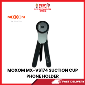 MOXOM (BLACK) MX-VS174 FOLDABLE & ROTARABLE MANUAL SUCTION CUP HOLDER