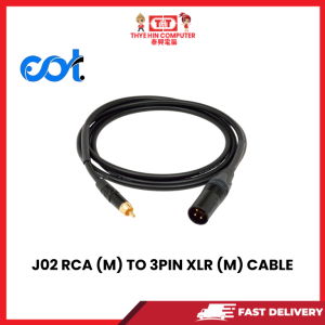 J02 RCA (M) TO 3PIN XLR (M) CABLE [SBN:YES NILAI:NO MELAKA:NO HPS:NO]