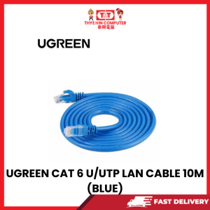UGREEN CAT 6 U/UTP LAN CABLE 10M (BLUE) [SBN:YES NILAI:NO MELAKA:NO HPS:NO]