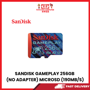 SANDISK GAME PLAY MICRO SD 256GB (NO ADAPTER) V30 U3 190MB UHS-I  MEMORY CARD [SBN:YES NILAI:NO MELAKA:NO HPS:NO]