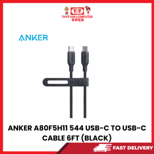 ANKER A80F5H11 544 USB-C TO USB-C CABLE 6FT (BLACK) [SBN:NO NILAI:YES MELAKA:NO HPS:NO]