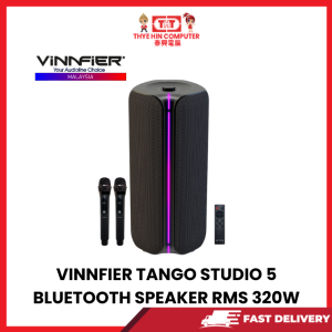 VINNFIER TANGO STUDIO 5 PORTABLE PARTY BLUETOOTH SPEAKER RMS 320W WITH 2 WIRELESS MIC [SBN:NO NILAI:NO MELAKA:YES HPS:NO]