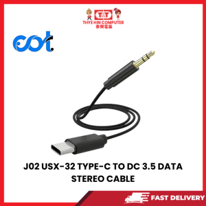 J02 USX-32 TYPE-C TO DC 3.5 DATA STEREO CABLE [SBN:YES NILAI:NO MELAKA:NO HPS:NO]