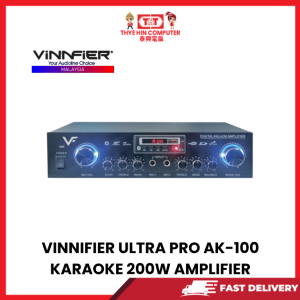VINNIFIER ULTRA PRO AK-100 KARAOKE 200W AMPLIFIER [SBN:NO NILAI:NO MELAKA:YES HPS:NO]