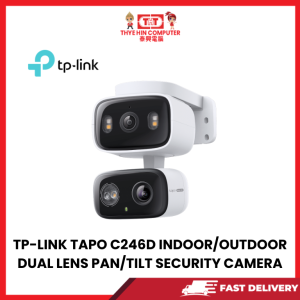 TP-LINK TAPO C246D INDOOR/OUTDOOR DUAL LENS PAN/TILT SECURITY CAMERA [SBN:NO NILAI:YES MELAKA:NO HPS:NO]