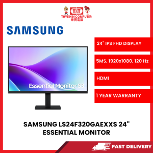 SAMSUNG LS24F320GAEXXS 24" ESSENTIAL MONITOR [SBN:YES NILAI:YES MELAKA:NO HPS:NO]