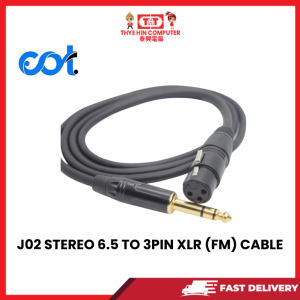 J02 STEREO 6.5 TO 3PIN XLR (FM) CABLE [SBN:YES NILAI:NO MELAKA:NO HPS:NO]