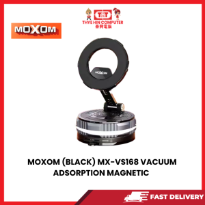 MOXOM (BLACK) MX-VS168 VACUUM ADSORPTION MAGNETIC CAR PHONE HOLDER [SBN:NO NILAI:NO MELAKA:NO HPS:NO]