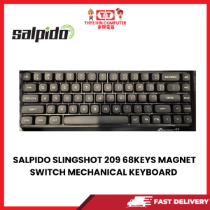 SALPIDO SLINGSHOT 209 68KEYS MAGNET SWITCH MECHANICAL KEYBOARD BLACK [SBN:NO NILAI:NO MELAKA:NO HPS:NO]