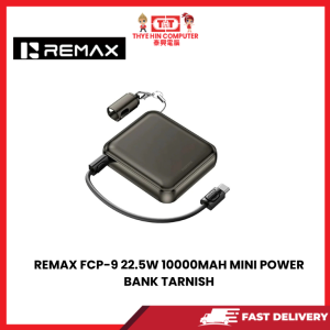 REMAX FCP-9 22.5W 10000MAH MINI POWER BANK TARNISH [SBN:NO NILAI:YES MELAKA:NO HPS:NO]