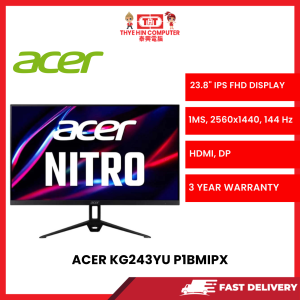 ACER KG243YU P1BMIPX, 23.8H, LED, BLACK, 250NITS, HDMI [SBN:YES NILAI:NO MELAKA:YES HPS:NO]