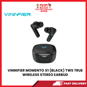VINNIFIER MOMENTO X1 (BLACK) TWS TRUE WIRELESS STEREO EARBUD [SBN:NO NILAI:YES MELAKA:NO HPS:NO]