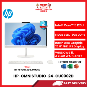 HP-OMNISTUDIO-24-CU0002D-INTELCORE5-120U,16GBR5,512GSSD,INTEL,23.8"FHD,W1164,3YRS,H&S,KB+MSE