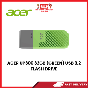 ACER UP300 32GB (GREEN) USB 3.2 FLASH DRIVE-(UFD) [SBN:YES NILAI:NO MELAKA:NO HPS:NO]