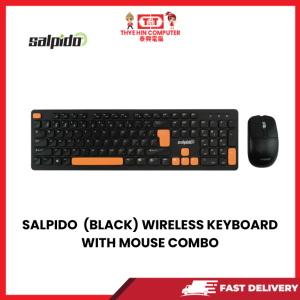 SALPIDO G-750 BT+2.4G (BLACK) WIRELESS  KEYBOARD WITH MOUSE COMBO [SBN:NO NILAI:YES MELAKA:NO HPS:NO]