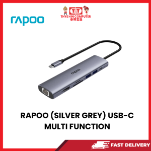RAPOO XD71 (SILVER GREY) USB-C MULTI FUNCTION DOCKING STATION