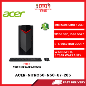 ACER-NITRO50-N50-U7-265-INTELULTRA7-265,16GBR5,512GBSSD,RTX5060TI8GVR7,W1164,3YRS,WLKBMSE [SBN:YES NILAI:NO MELAKA:NO HPS:NO]