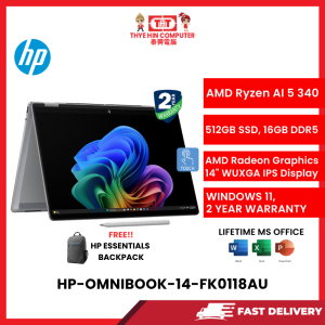 HP-OMNIBOOK-14-FK0118AU-SVR-AMDRYZENAI-5-340,16GBR5,512GBSSD,INTEL,14"2KTOUCH,W1164,2YRS,H&S [SBN:YES NILAI:YES MELAKA:NO HPS:YES]