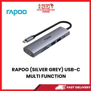 RAPOO XD61 (SILVER GREY) USB-C MULTI FUNCTION DOCKING STATION