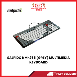 SALPIDO KM-255 (GREY)  MULTIMEDIA KEYBOARD [SBN:NO NILAI:YES MELAKA:NO HPS:NO]