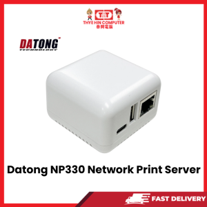 DATONG SMART NP330 USB 2.0 MINI NETWORK PRINTER SERVER WITH POWER ADAPTER [SBN:YES NILAI:NO MELAKA:NO HPS:NO]