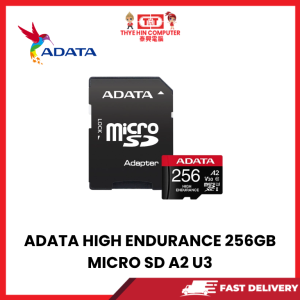 ADATA HIGH ENDURANCE 256GB MICRO SD A2 U3
