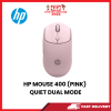 HP MOUSE 400 (PINK) QUIET W/L DUAL MODE