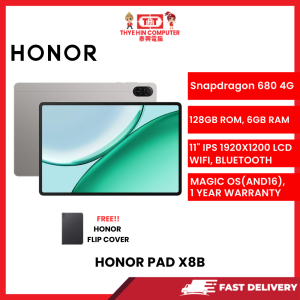 HONOR PAD X8B WITH FLIP COVER DARK GRAY 6GB + 128GB 11" INCH WITH 90HZ