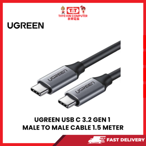 UGREEN USB C 3.2 GEN 1 MALE TO MALE  CABLE 1.5 METER [SBN:YES NILAI:NO MELAKA:NO HPS:NO]