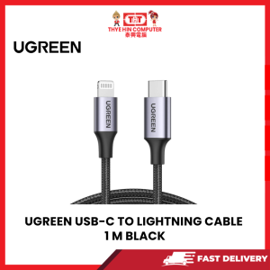 UGREEN USB-C TO LIGHTNING CABLE  1 M BLACK