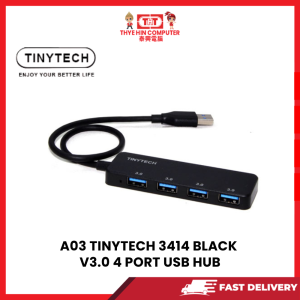 A03 TINYTECH  3414 BLACK V3.0 4 PORT USB HUB