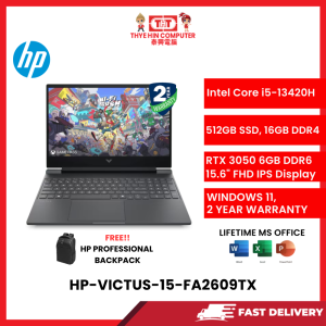HP-VICTUS-15-FA2609TX-SVR-INTELCOREI5-13420H,16GBR4,512GBSSD,RTX30506GVR6,15.6FHD,W1164,2YRS,H&S