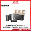 REMAX (BLACK) K15 TYPE C ONE TO TWO WIRELESS MICROPHONE