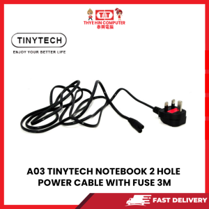 A03 TINYTECH NOTEBOOK 2 HOLE POWER CABLE WITH FUSE 3M