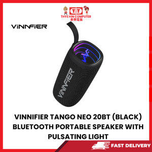 VINNIFIER TANGO NEO 20BT (BLACK) BLUETOOTH PORTABLE SPEAKER WITH PULSATING LIGHT