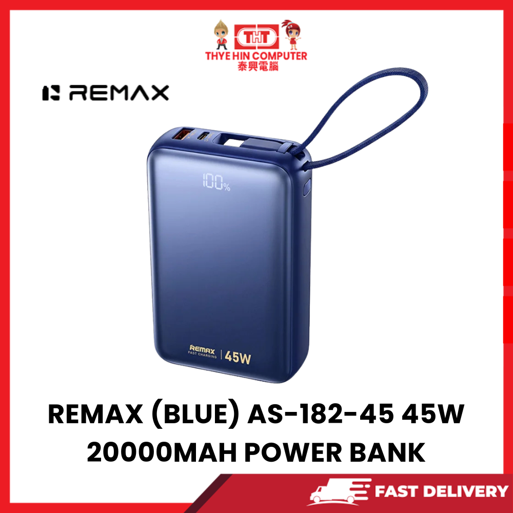 REMAX (BLUE) AS-182-45 15W 20000MAH POWER BANK