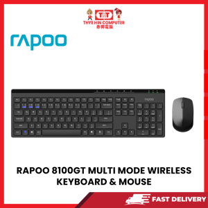 RAPOO 8100GT MULTI MODE WIRELESS KEYBOARD & MOUSE [SBN:YES NILAI:NO MELAKA:YES HPS:NO]