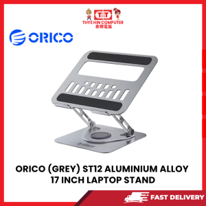 ORICO (GREY) ST12 ALUMINIUM ALLOY 360 ROTATION DUAL AXIS 17 INCH LAPTOP STAND