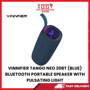 VINNIFIER TANGO NEO 20BT (BLUE) BLUETOOTH PORTABLE SPEAKER WITH PULSATING LIGHT