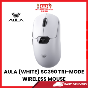 AULA (WHITE) SC390 TRI-MODE WIRELESS MOUSE