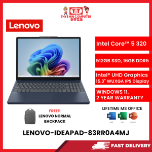 LENOVO-IDEAPAD-83RR0A4MJ-BLU-INTELCORE5-320,16GBR5,512GBSSD,INTEL,15.3"WUXGA,W11H64,1YR,H&S
