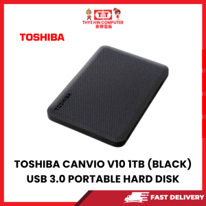 TOSHIBA CANVIO V10 1TB (BLACK) USB 3.0 PORTABLE HARD DISK