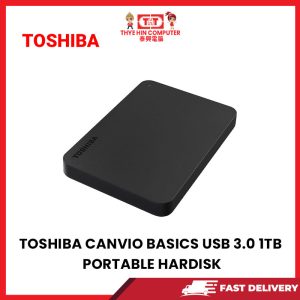 TOSHIBA CANVIO BASICS USB 3.0 1TB PORTABLE HARDISK
